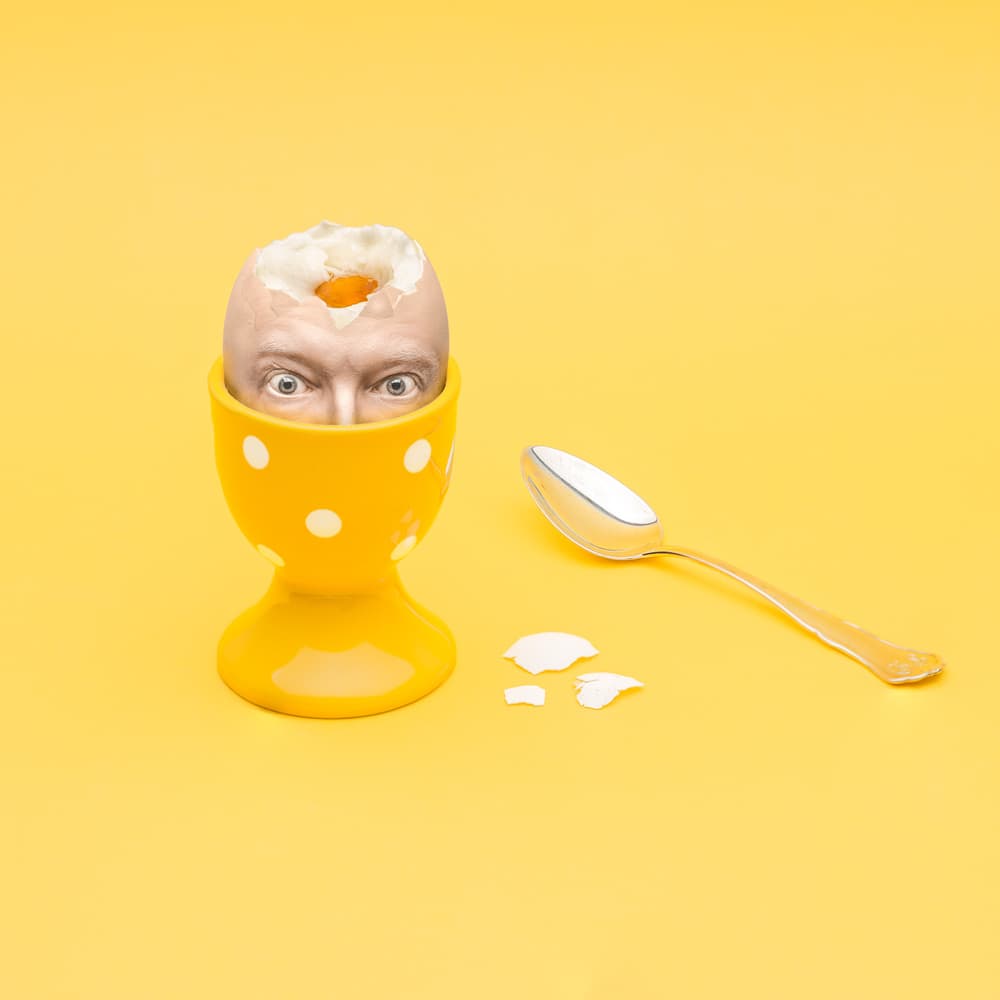 Surreal Breakfast Egg by Petri Damstén — canvas wall art