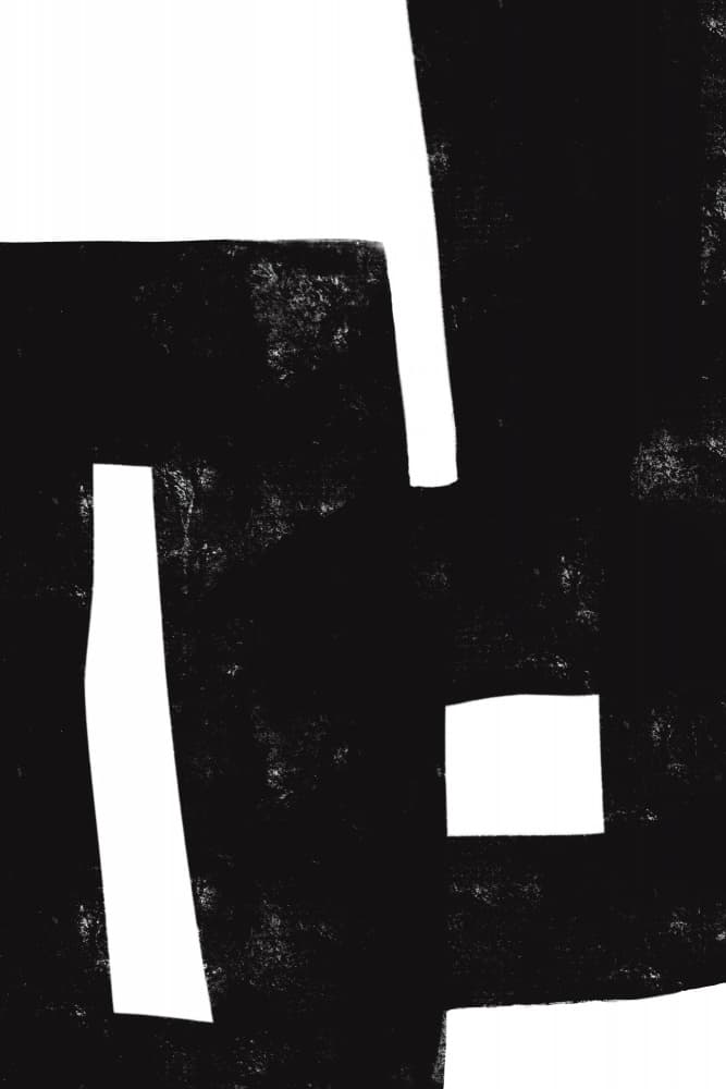 Black and White Maze by uplusmestudio — canvas wall art