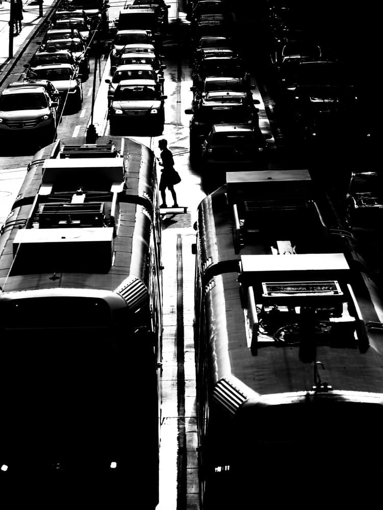 Urban Commute by Jian Wang — canvas wall art
