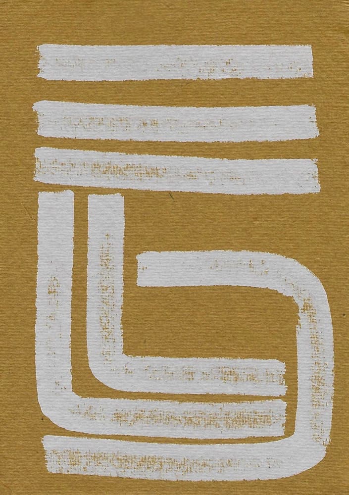 Golden Abstract Geometry by Santhosh ch — canvas wall art