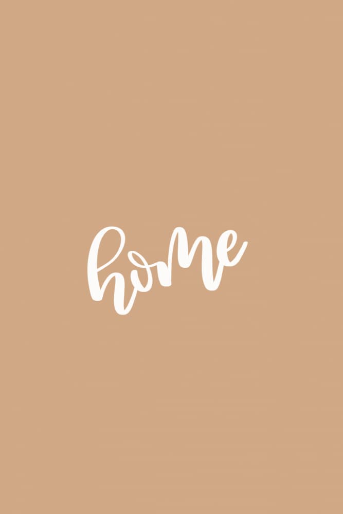 Cozy Home Script by Veronika Boulová — canvas wall art