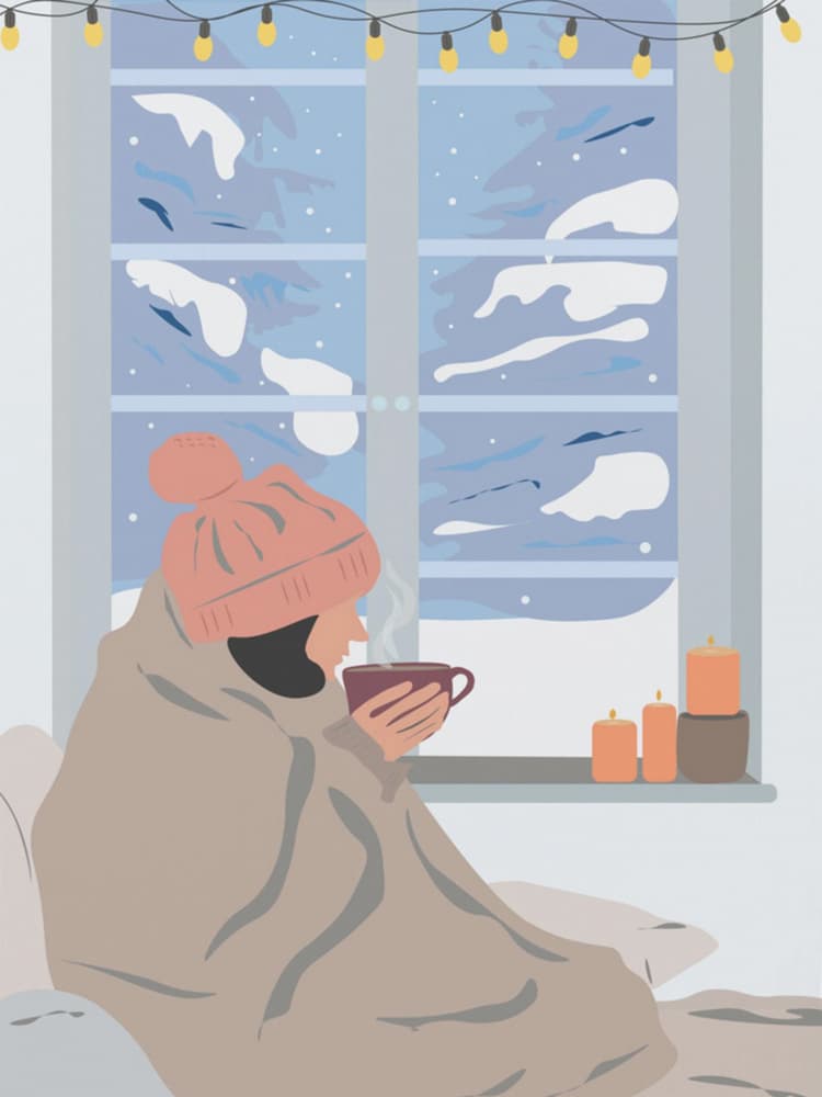 Cozy Window View by Elizabeth C — canvas wall art