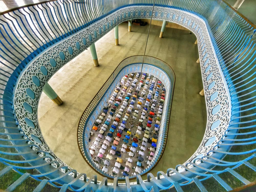 Elevated Mosque Prayer by Azim Khan Ronnie — canvas wall art