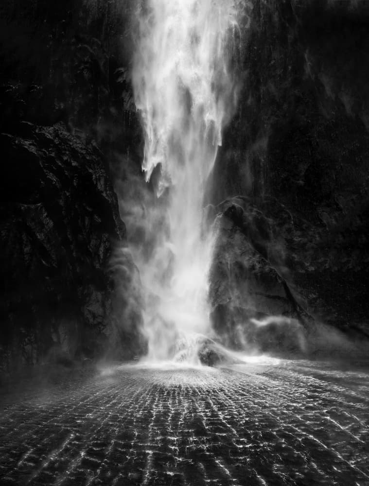 Dramatic Waterfall Cascade by ivylu — canvas wall art
