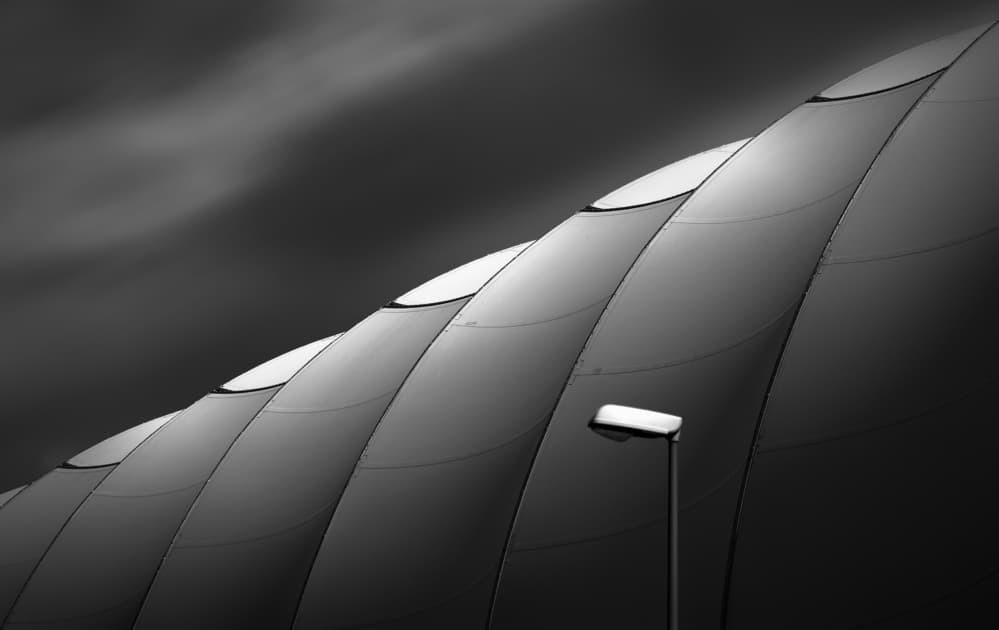 Modern Architectural Curves by Hans-Wolfgang Hawerkamp — canvas wall art