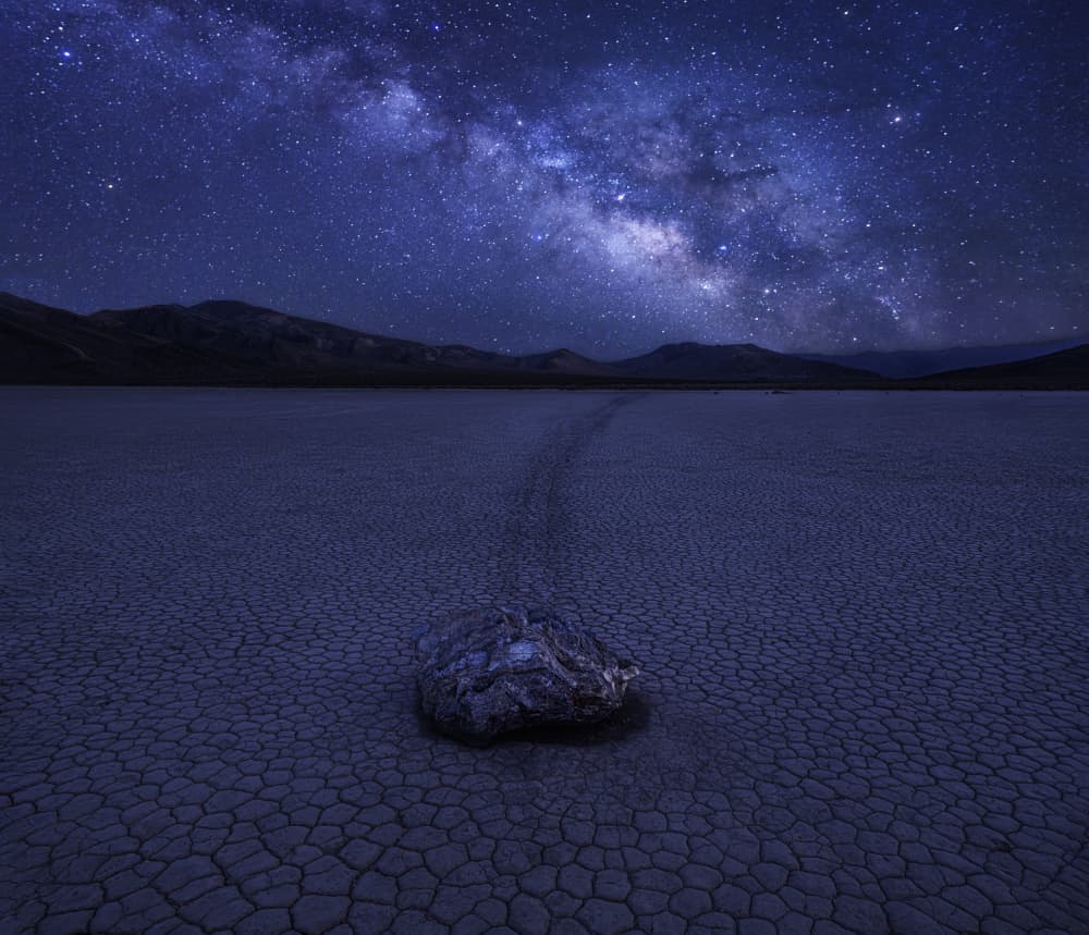 Milky Way Desert Rock by Anna Zhang — canvas wall art