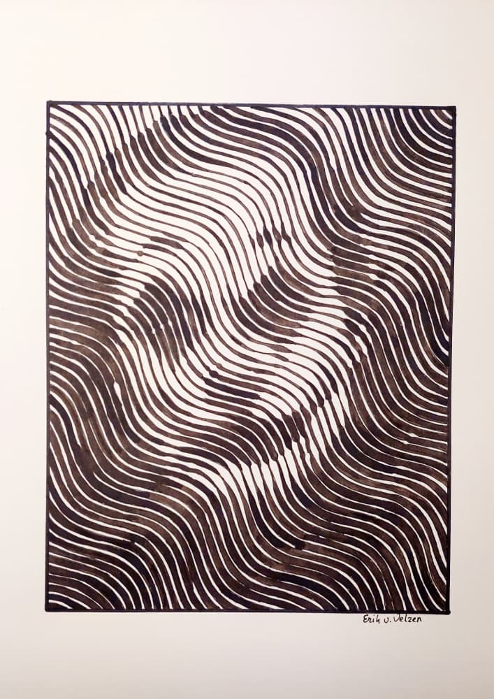Optical Illusion Face by Erik Van Velzen — canvas wall art