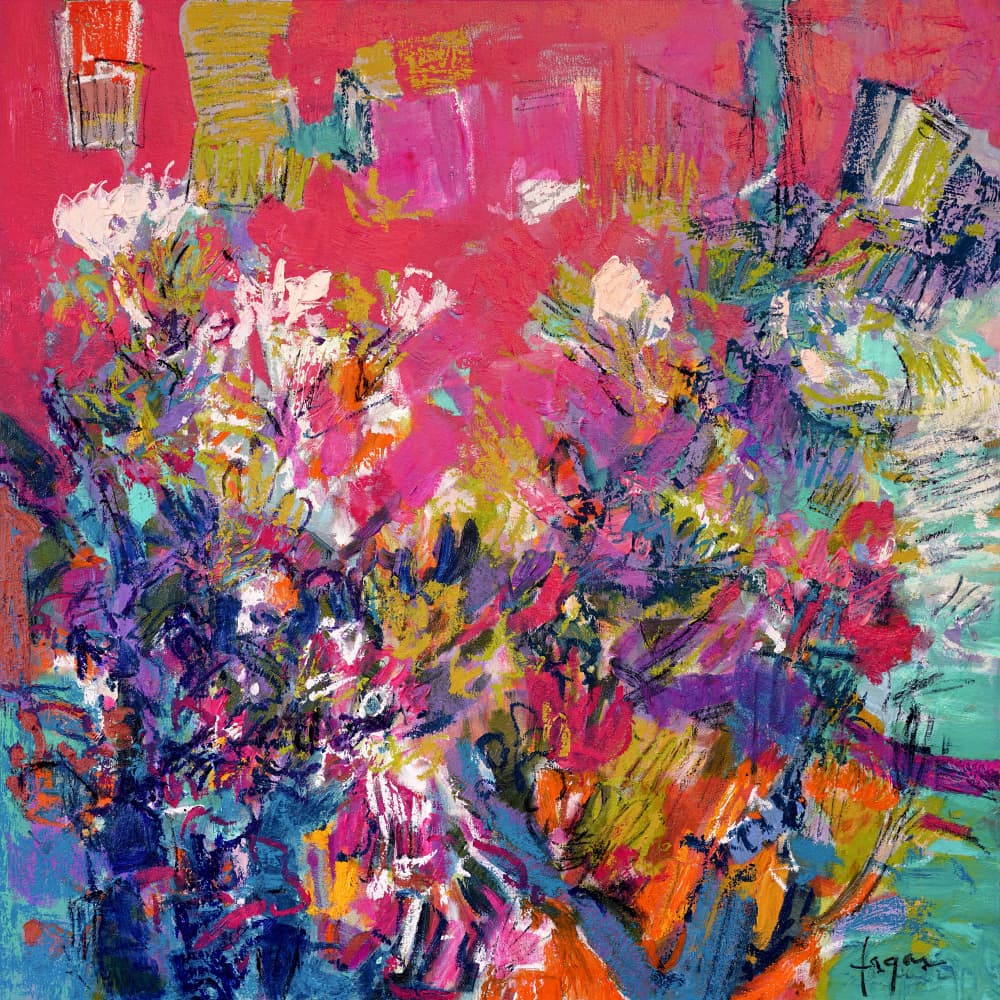 Radiant Floral Harmony by Dorothy Fagan — canvas wall art