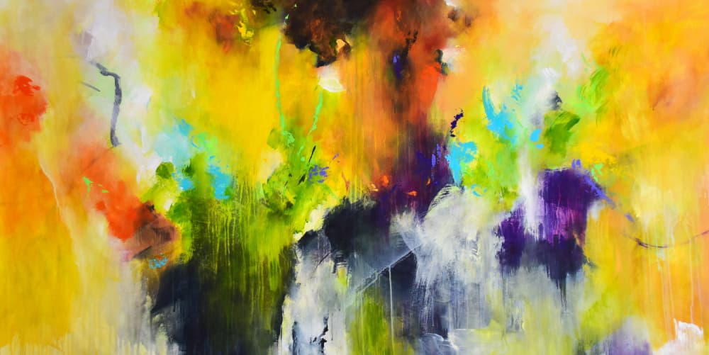 Vibrant Abstract Flow by Kirsten Handelmann — canvas wall art