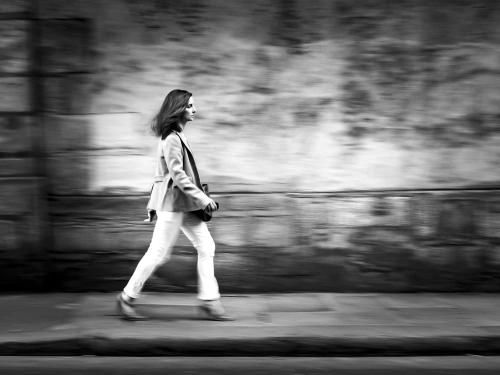 Elegant City Stride by Walde Jansky — canvas wall art