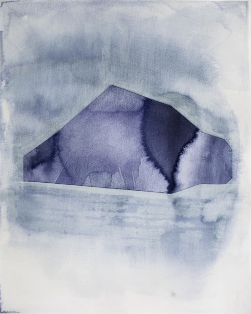 Abstract Blue Geometry by Joshua Hoskins — canvas wall art