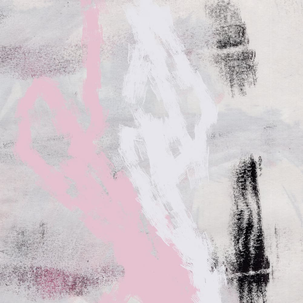 Pink Grey Abstract Strokes by Dina Dankers — canvas wall art