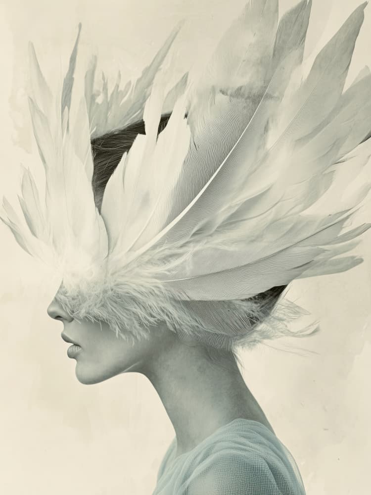 Feathered Vision by Treechild — canvas wall art