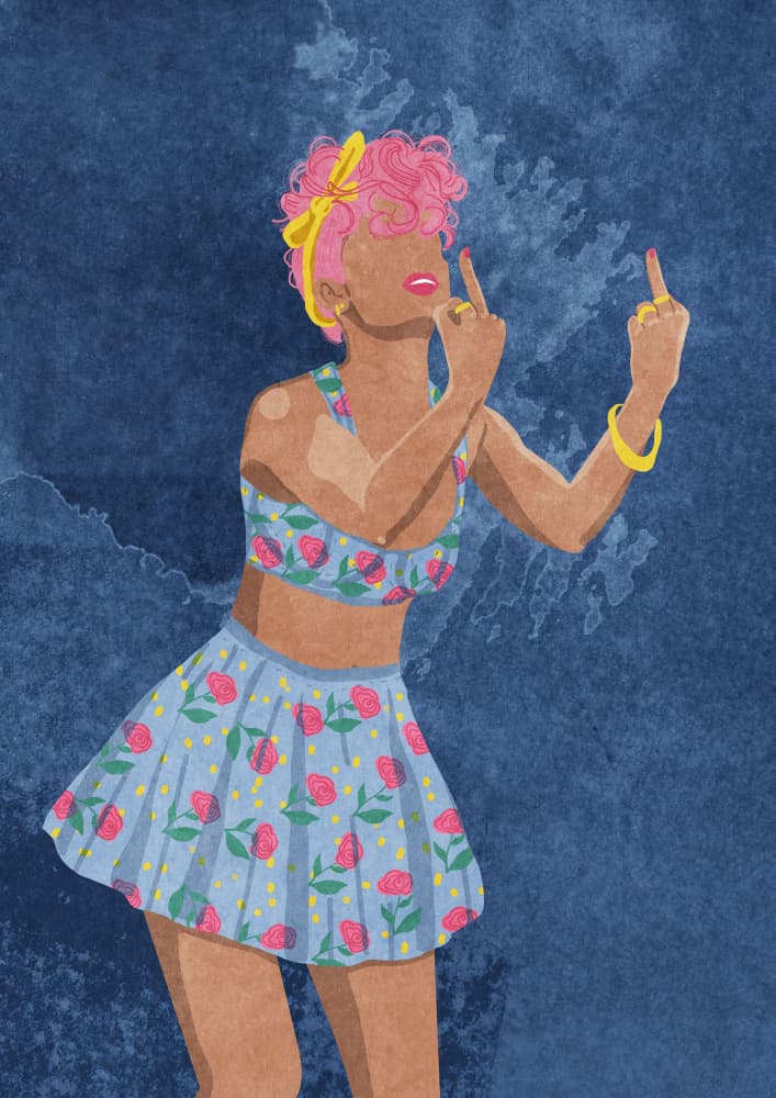 Not your girl by Raissa Oltmanns — canvas wall art