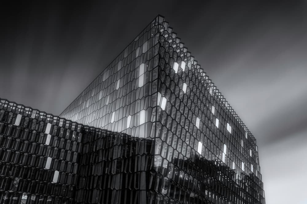 Modern Geometric Facade by Tomás Hueso Marco — canvas wall art