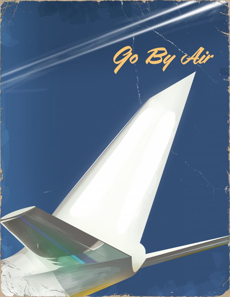 Go By Air by Nicholas — canvas wall art