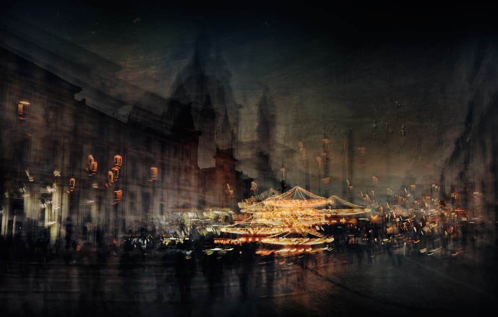 Magical Night Fair by Antonio Grambone — canvas wall art