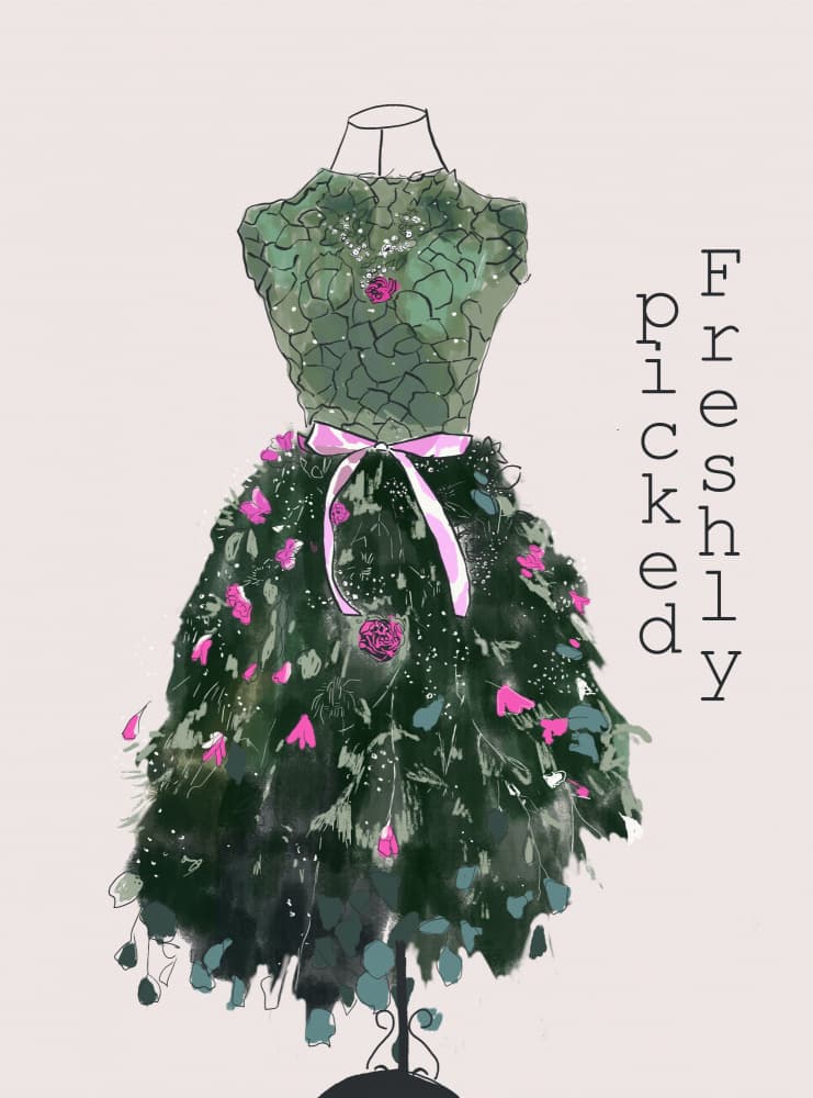 Freshly Picked Dress by Beate Tubach — canvas wall art