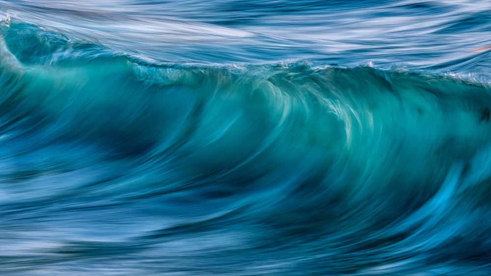 Fluid Blue Wave by Paolo Lazzarotti — canvas wall art