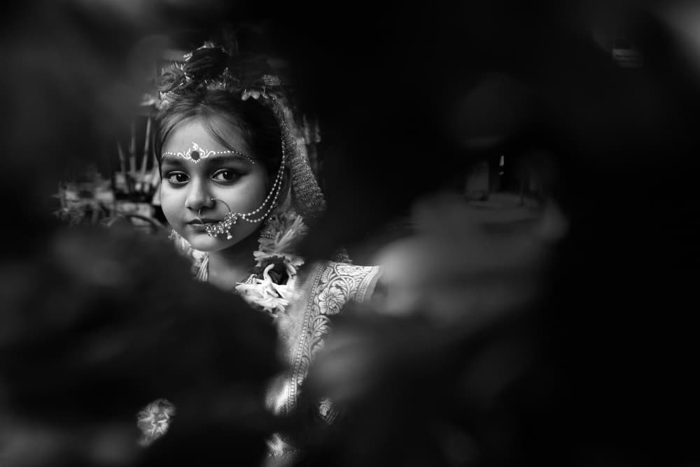 Youthful Indian Portrait by Abhraneel Chakraborty — canvas wall art