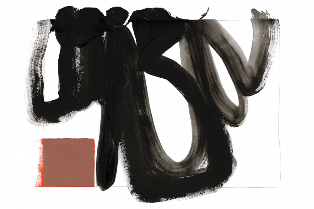 Abstract Black And Brown by cartissi — canvas wall art