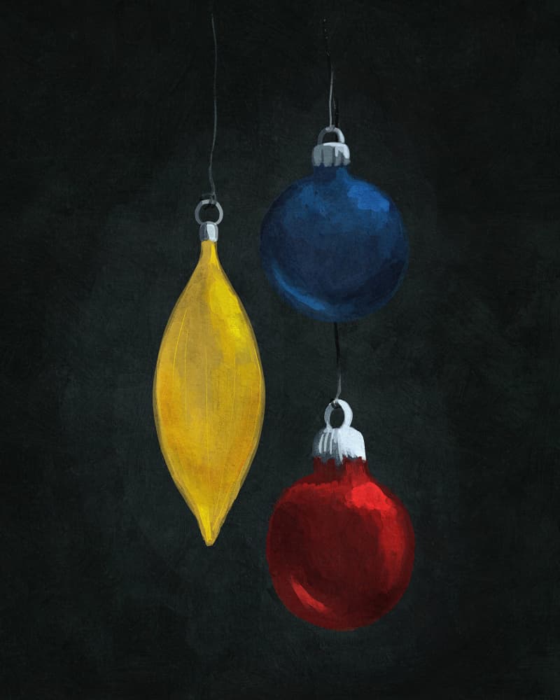 Ornaments by Katie O'Shea — canvas wall art