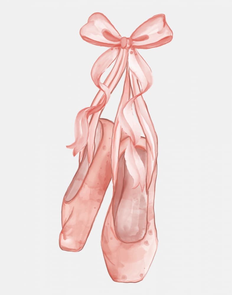 Graceful Ballet Slippers by Jolly and Dash — canvas wall art
