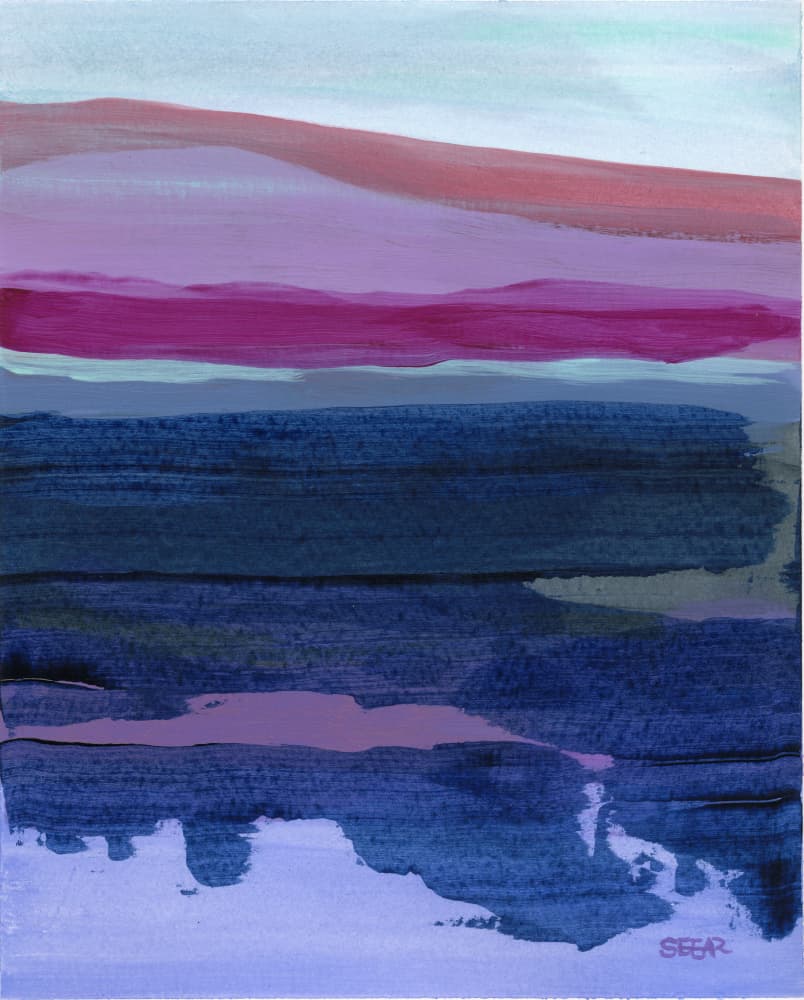 Abstract Serene Landscape by Angela Seear — canvas wall art