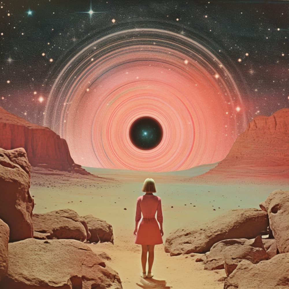 Cosmic Desert Journey by Samantha Hearn — canvas wall art