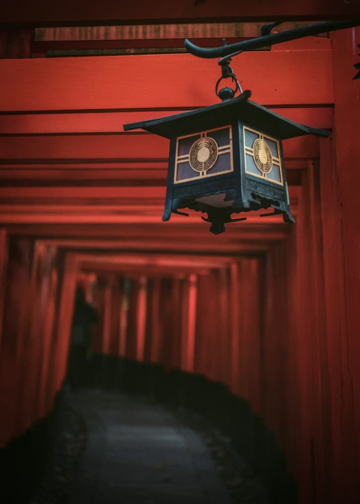 Mystical Japanese Torii Path by Fadil Roze — canvas wall art