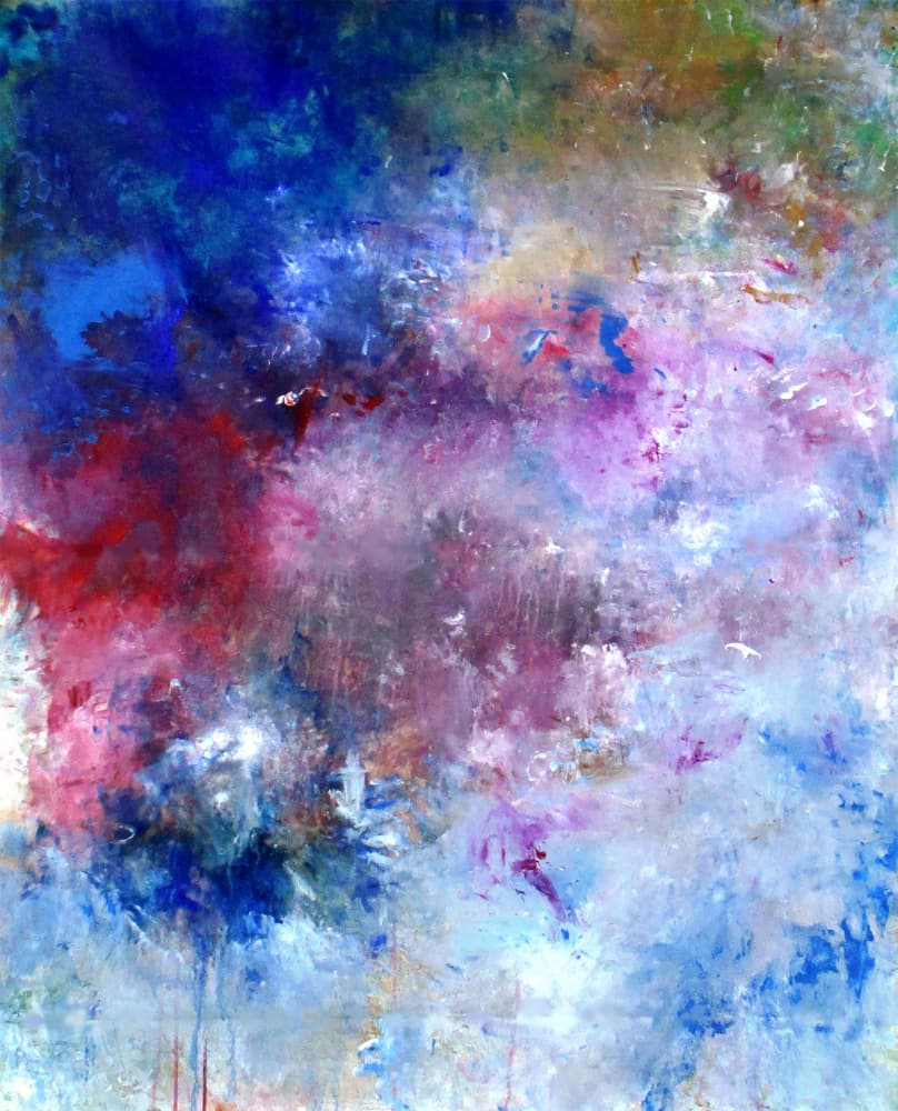 Vibrant Abstract Swirls by Ron Halfant — canvas wall art