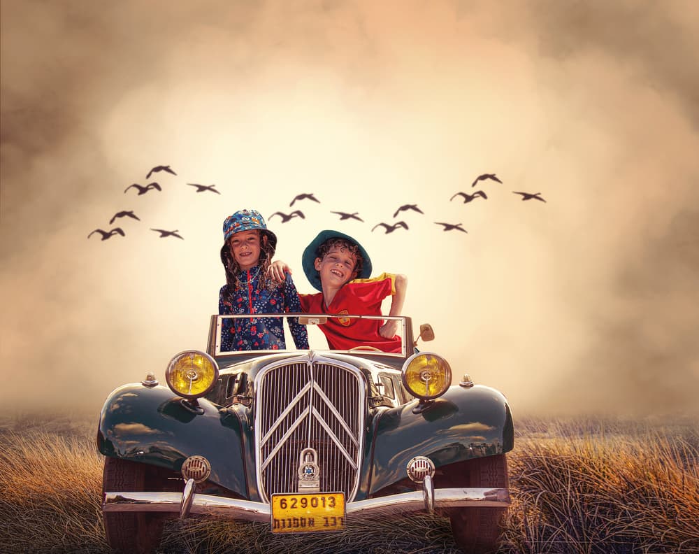 Joyful Vintage Journey by Gabrielle Halperin — canvas wall art