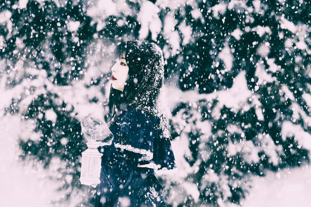 Ethereal Winter Lantern by 7 Flavor C/P — canvas wall art