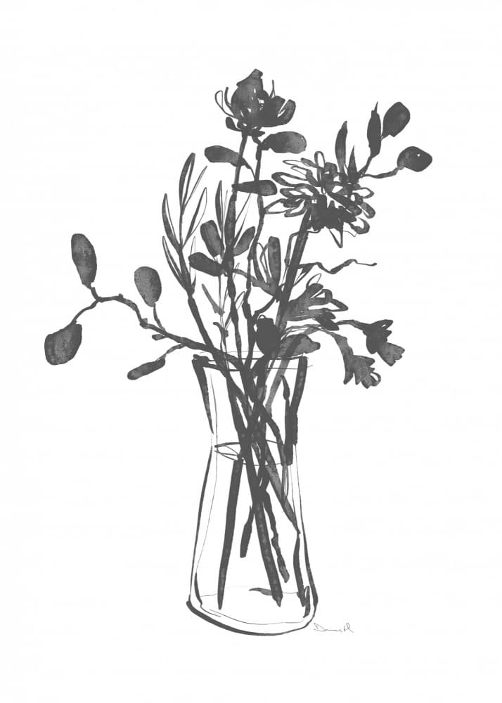 Flowers by Dan Hobday — canvas wall art
