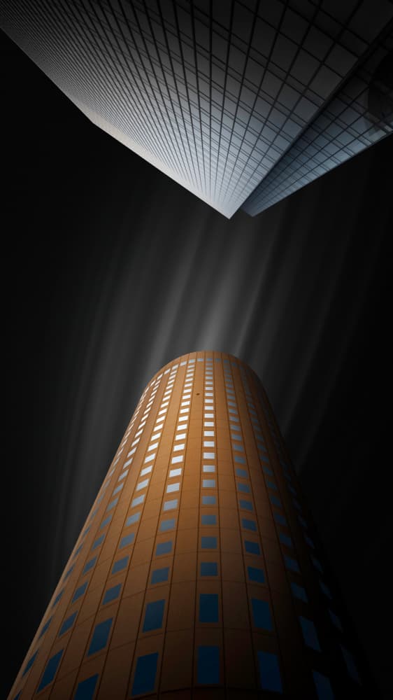 Soaring City Architecture by Shuchuan Liu — canvas wall art