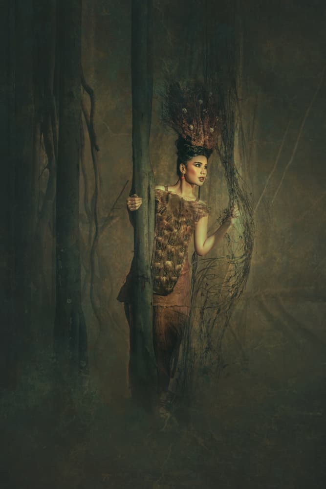 Peacock Forest Mystic by Ajar Setiadi — canvas wall art