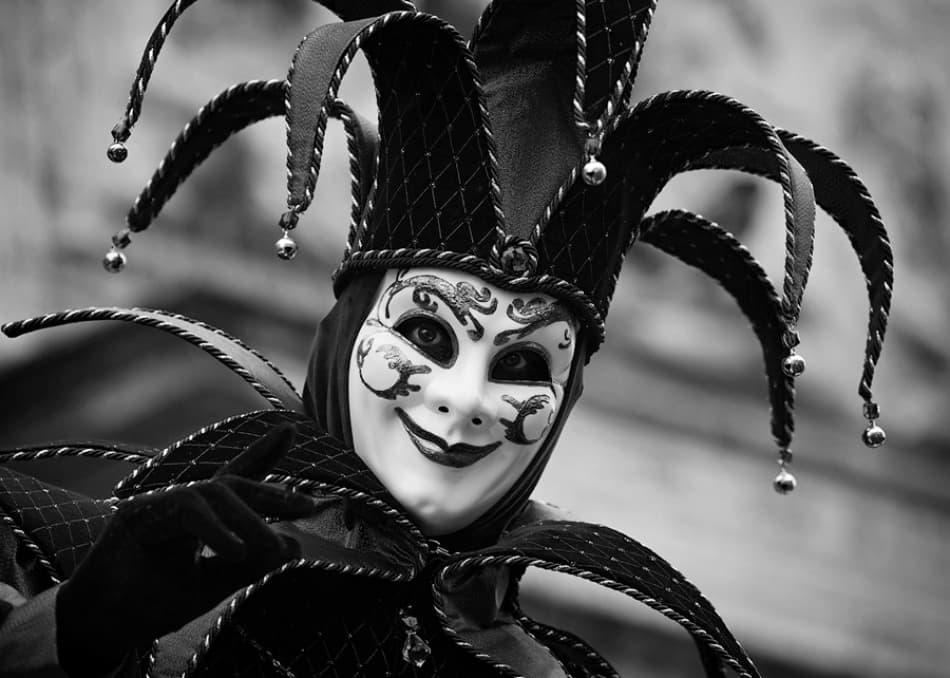 Venetian Jester Mask by Stefan Nielsen — canvas wall art