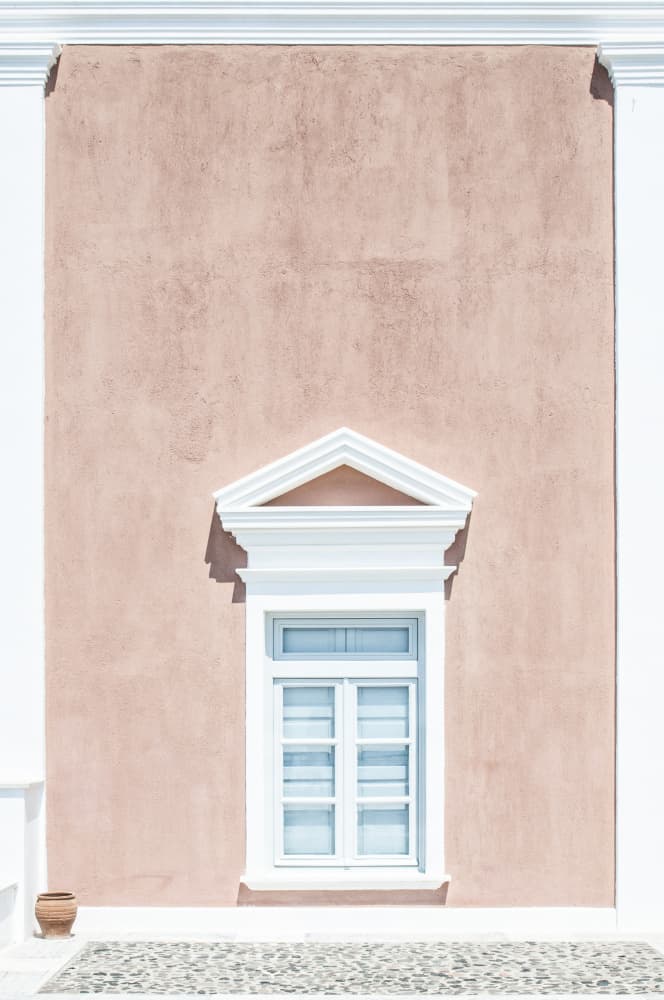 Serene Architectural Window by Linda Wride — canvas wall art