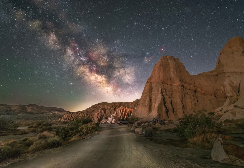 Milky Way Desert Night by Sagarika Roy — canvas wall art