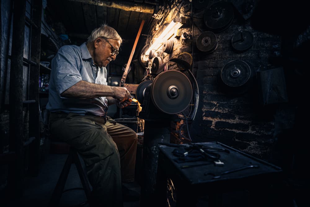 Master Craftsman at Work by Marco Tagliarino — canvas wall art