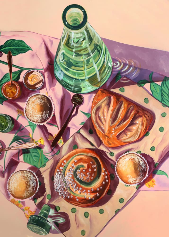 Sweet Morning Pastries by Anna Zdanowicz — canvas wall art