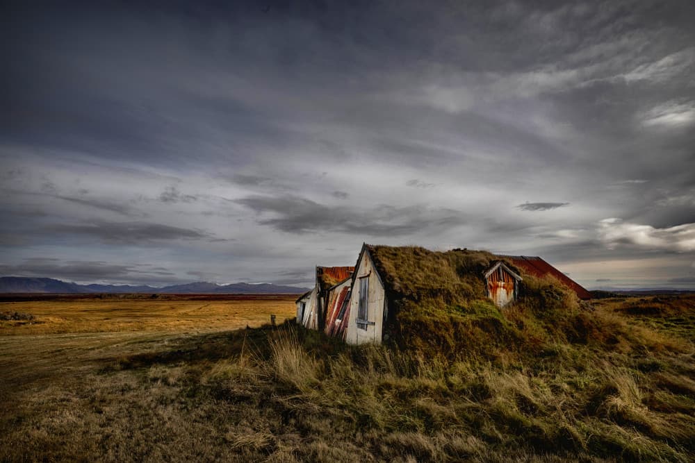 Remote Turf House by Þorsteinn H. Ingibergsson — canvas wall art