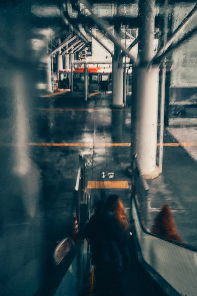 Blurred Station Journey by Kenta Tamura — canvas wall art