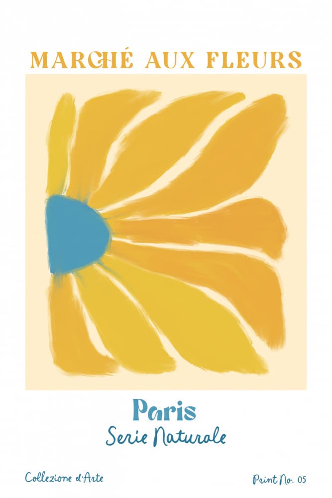 Marché Aux Fleurs Paris by Treechild — canvas wall art