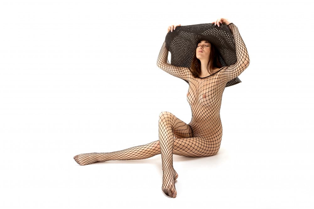 Elegant Fishnet Figure by Joan Gil Raga — canvas wall art
