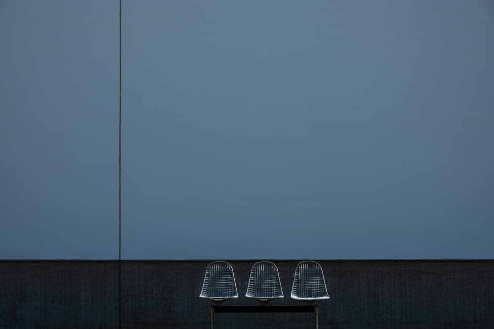 Three Empty Chairs by Rolf Endermann — canvas wall art
