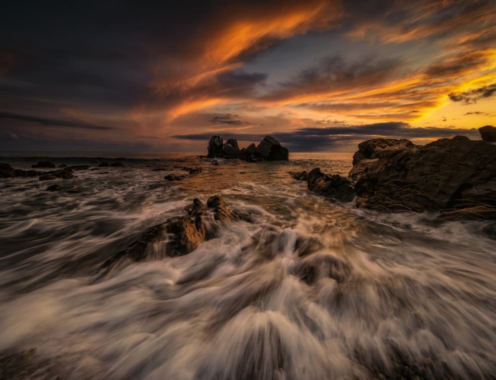 Golden Coastal Waves by Takafumi Yamashita — canvas wall art