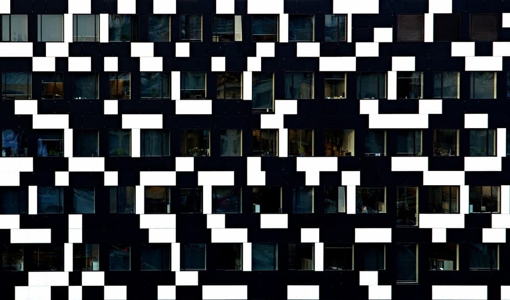 Modern Geometric Facade by Jan Lykke — canvas wall art