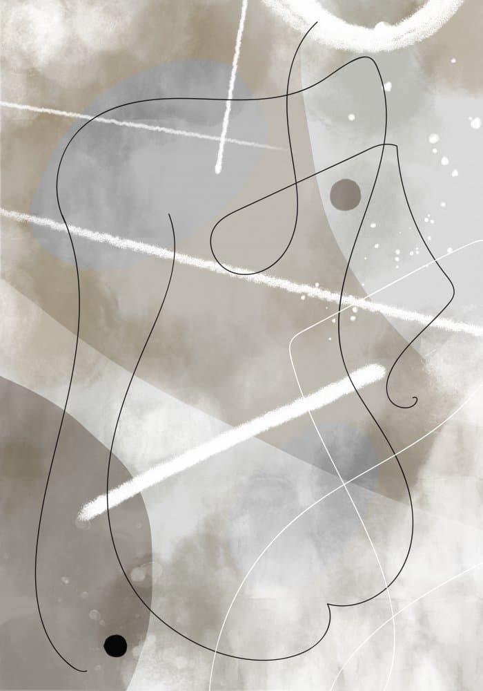 Abstract Figure Study by Pictufy Studio II — canvas wall art