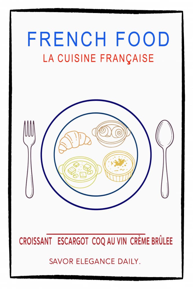 Classic French Cuisine by casa cartissi — canvas wall art